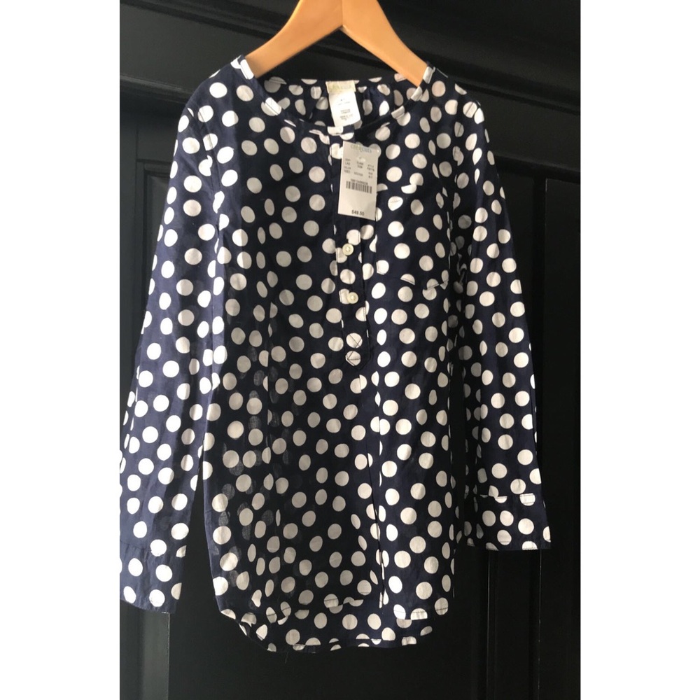 🆕 NWT girls crew cuts by jcrew polka dot blouse